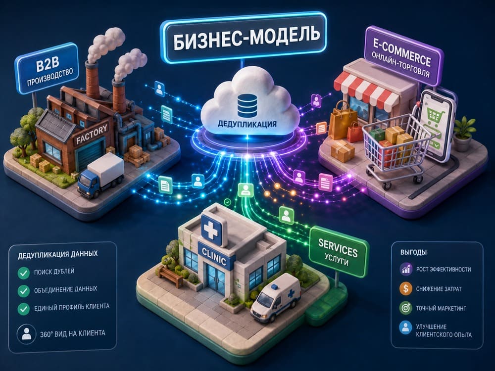 дедупликация бизнес модели