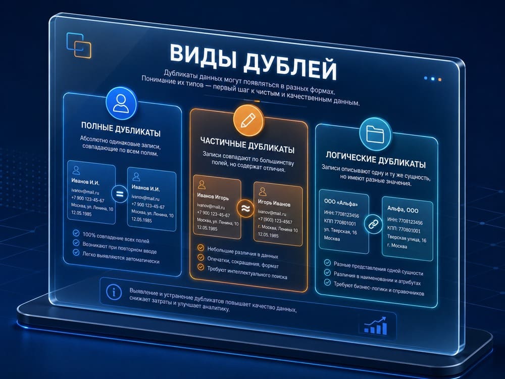 виды дублей