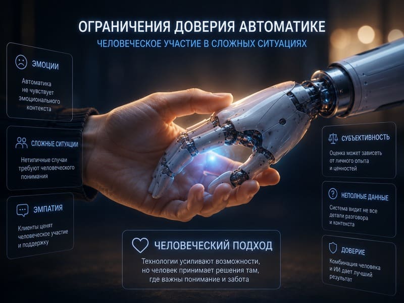 ограничения доверия автоматике