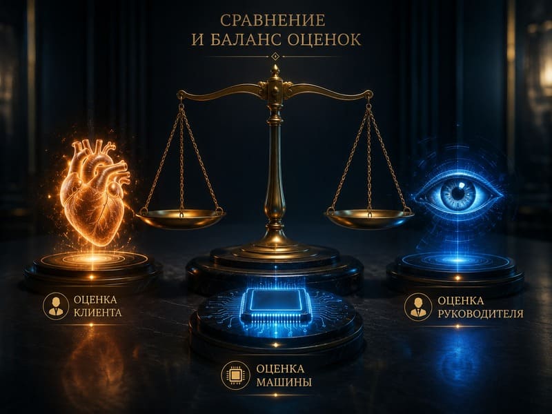 сравнение типов оценок